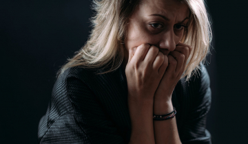 Femme anxieuse